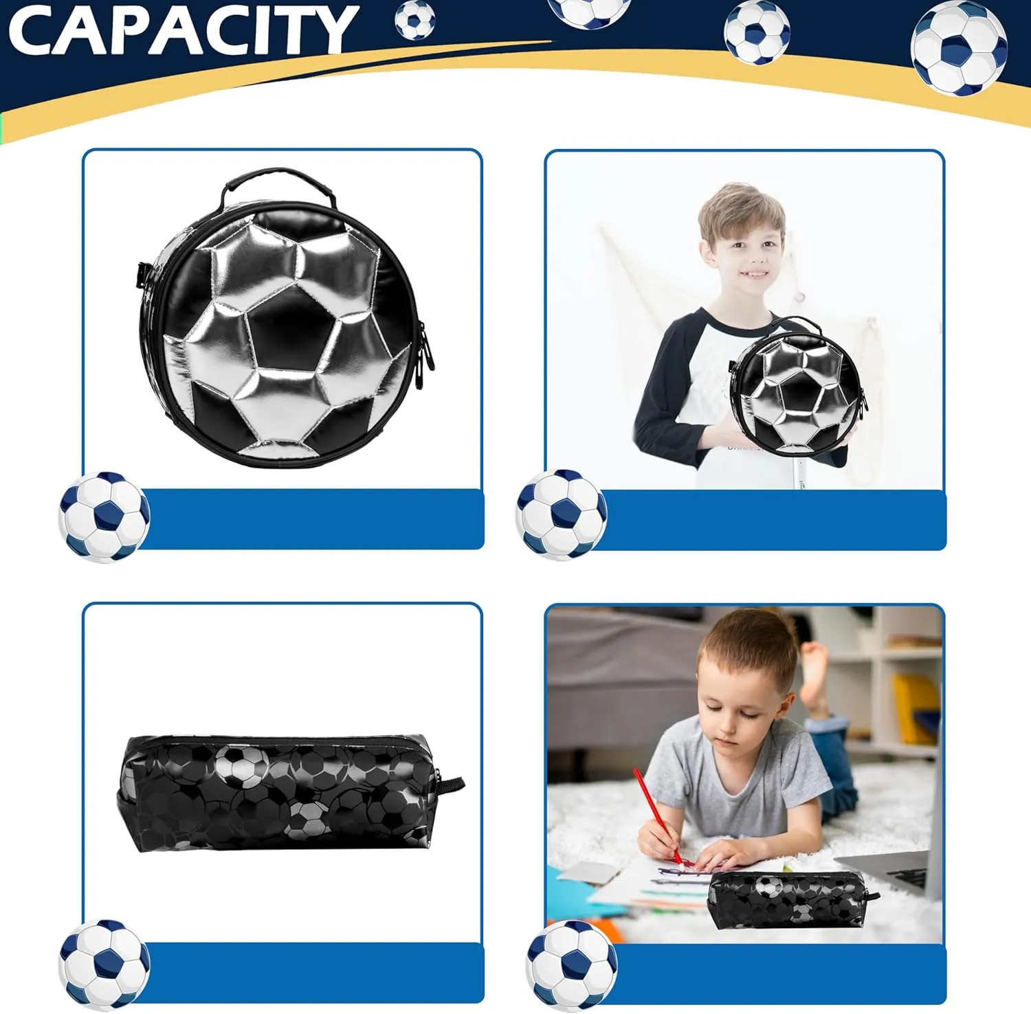 Kids Rolling Backpack for Boys Roller Backpack with Wheels Elementary Kindergarten School Students Football Trolley School Bag for Boys