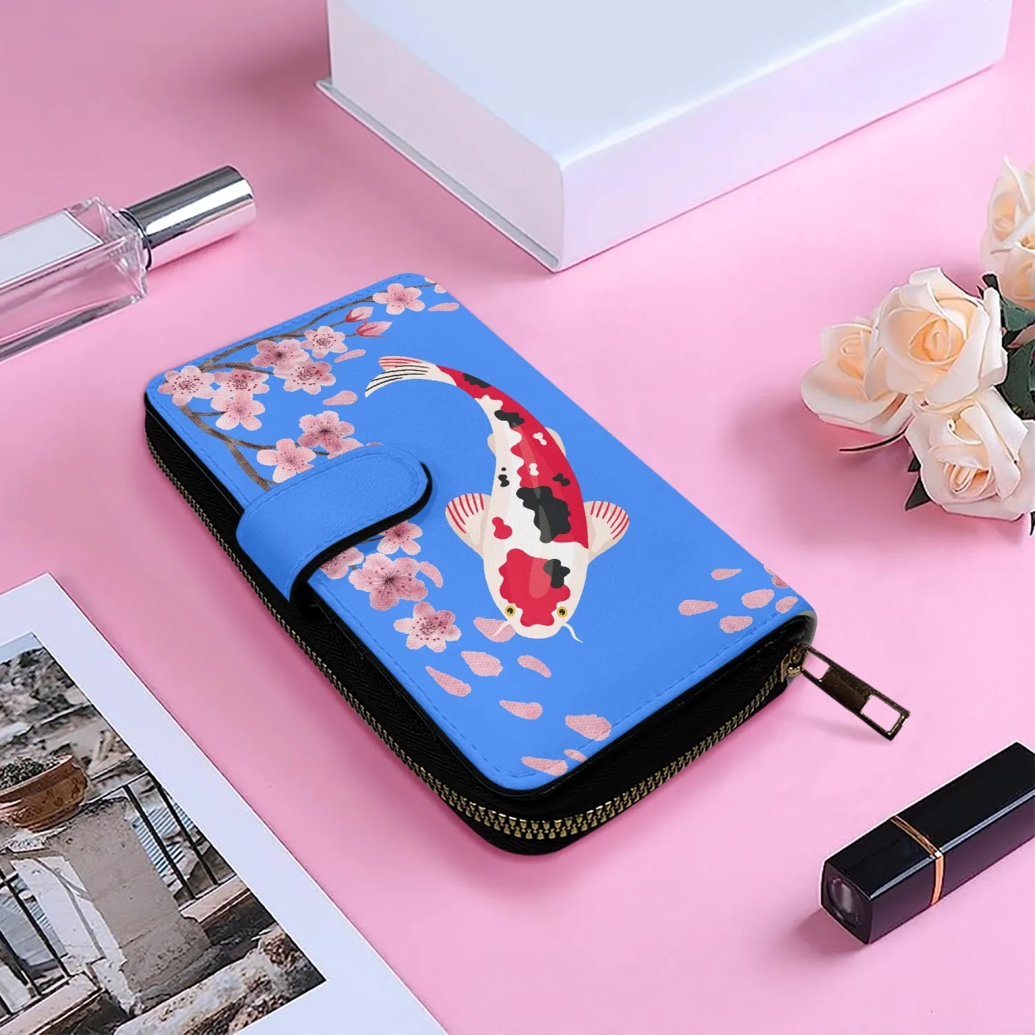 Koi-Long Leather Wallet