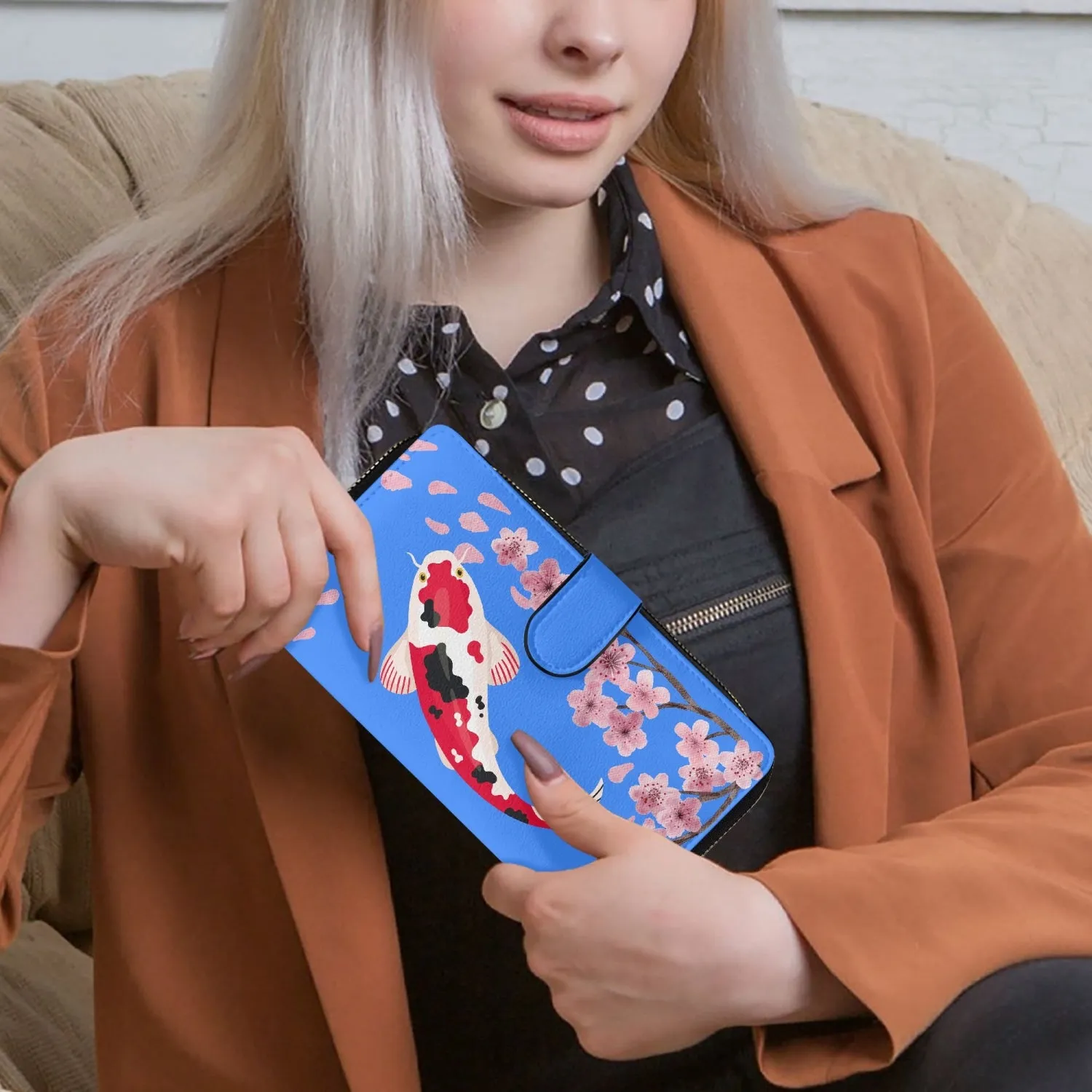 Koi-Long Leather Wallet