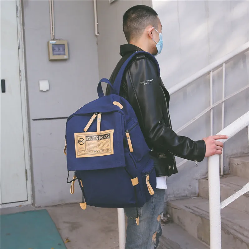 Korean Canvas Backpack, large capacity