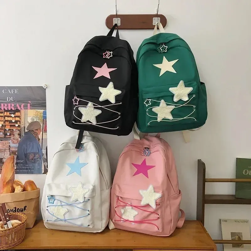 Korean Y2K Star Backpack