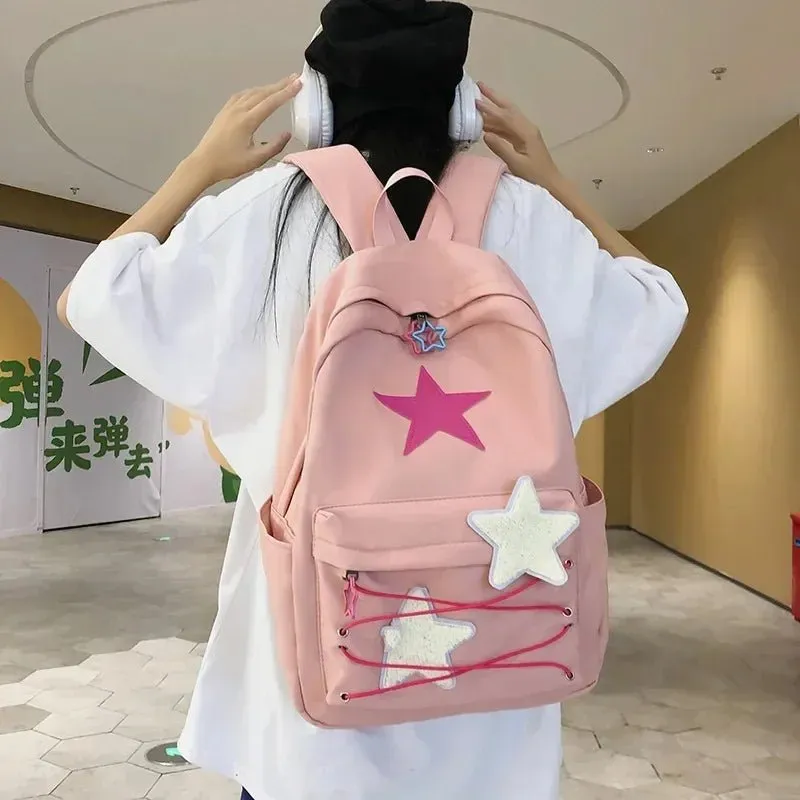 Korean Y2K Star Backpack