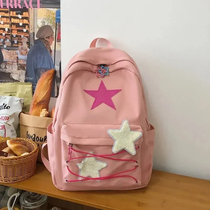 Korean Y2K Star Backpack