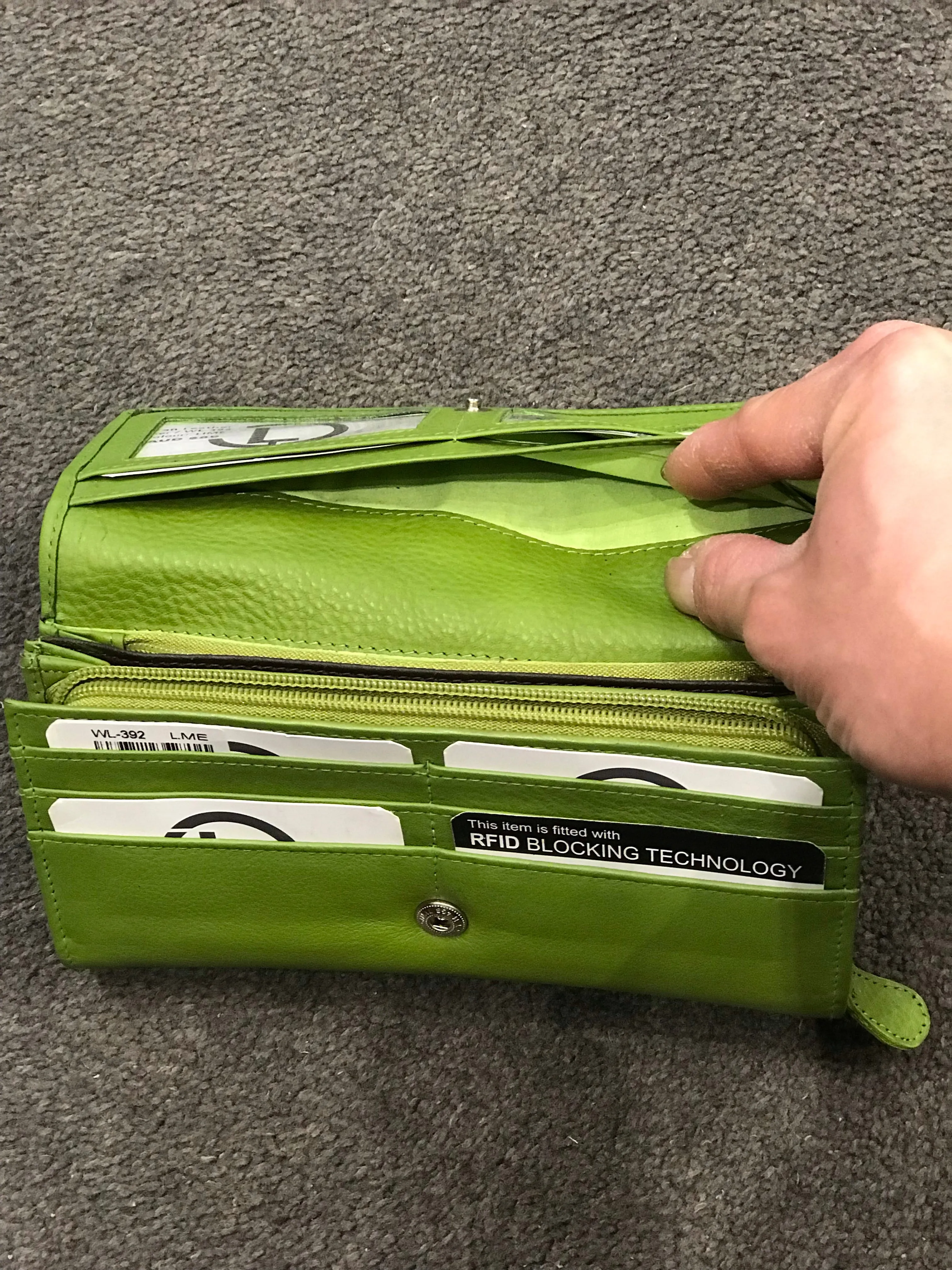 LA293 Large Ladies Wallet with Two Separate Compartments