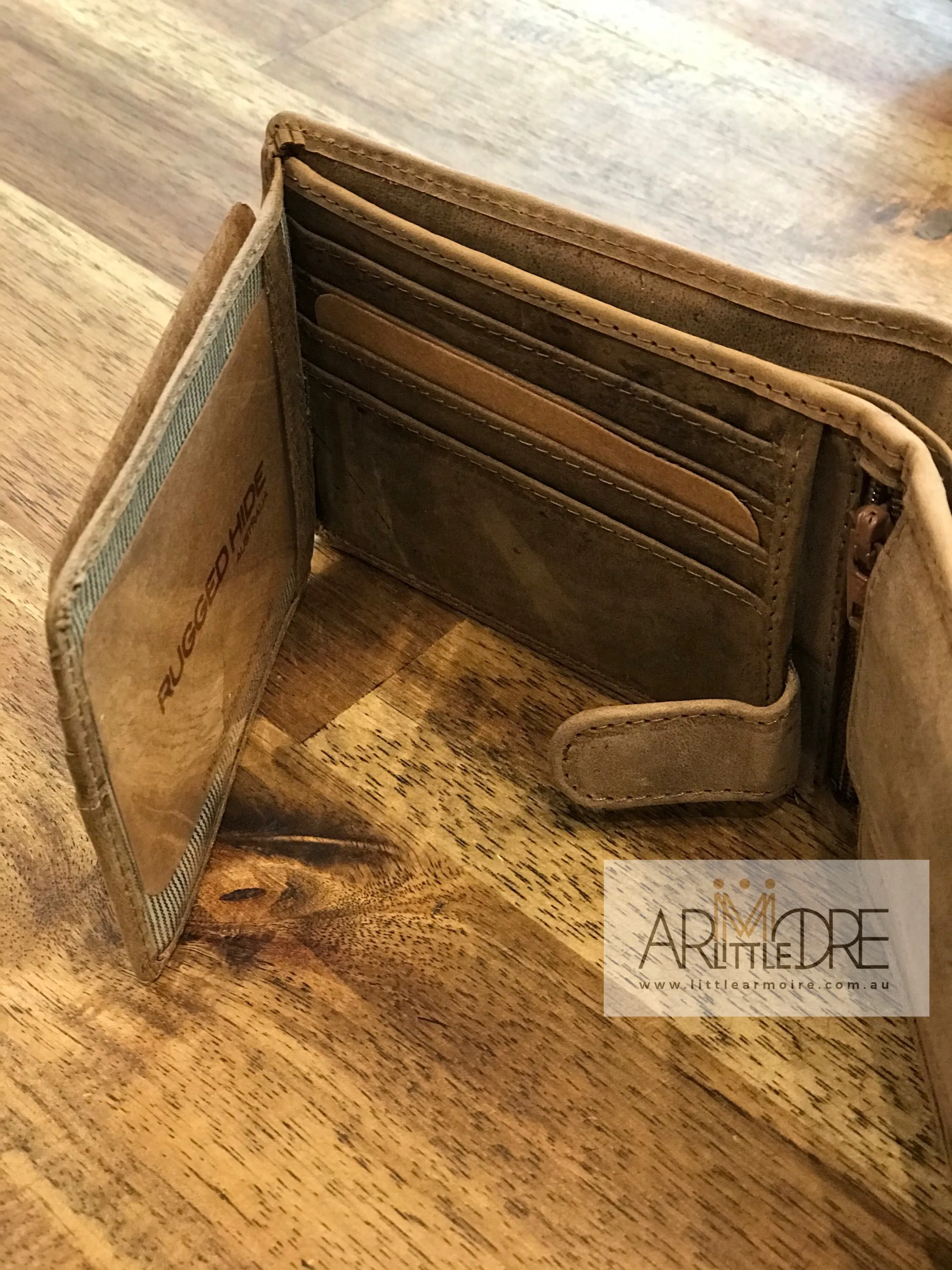 LA8808 Men's Wallet in Hunter Leather