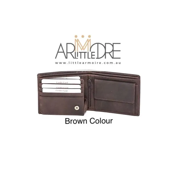 LA8808 Men's Wallet in Hunter Leather