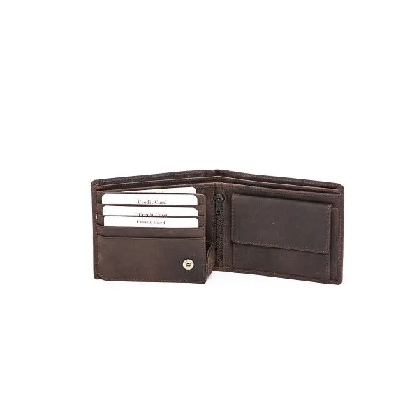 LA8808 Men's Wallet in Hunter Leather