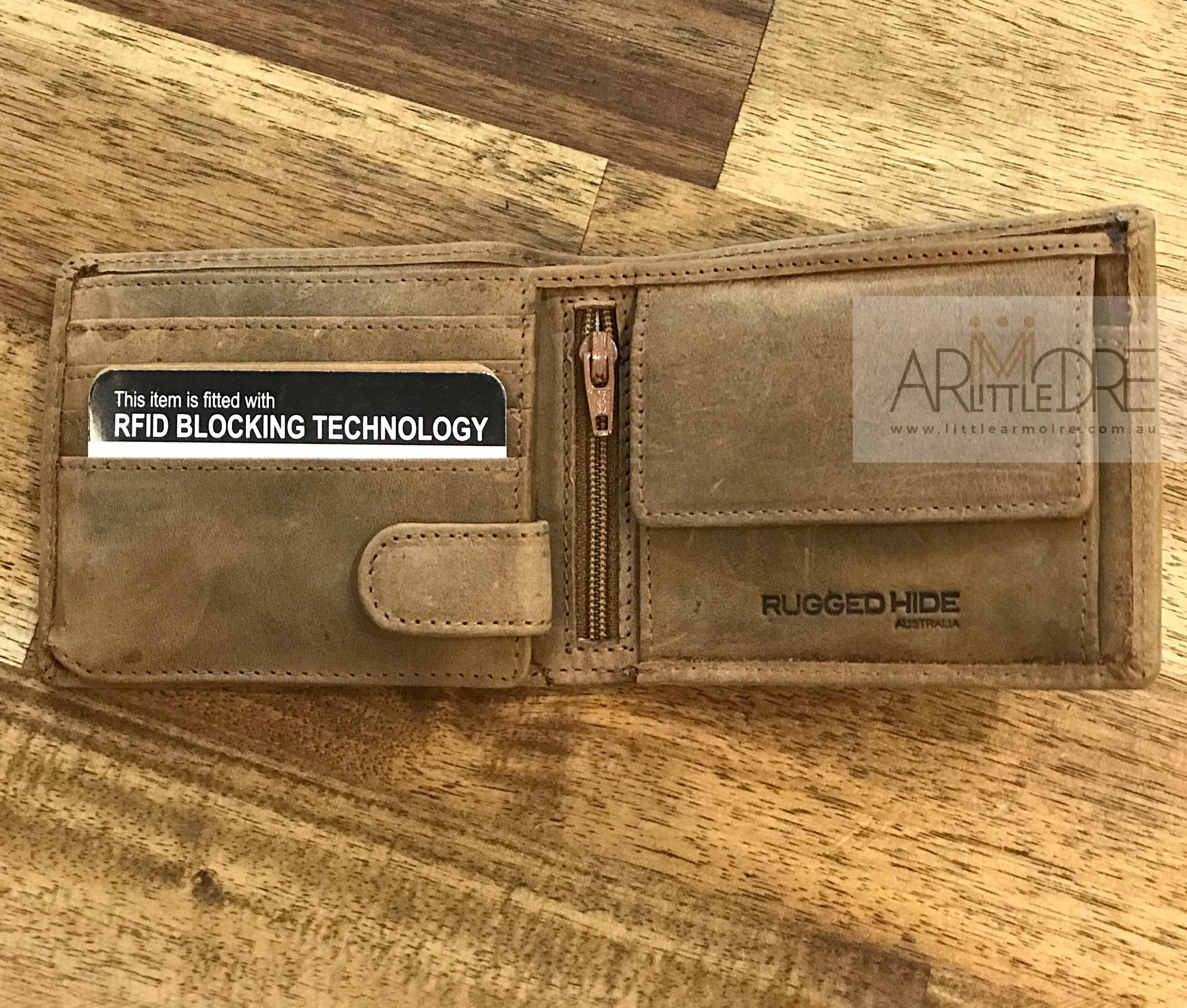 LA8808 Men's Wallet in Hunter Leather