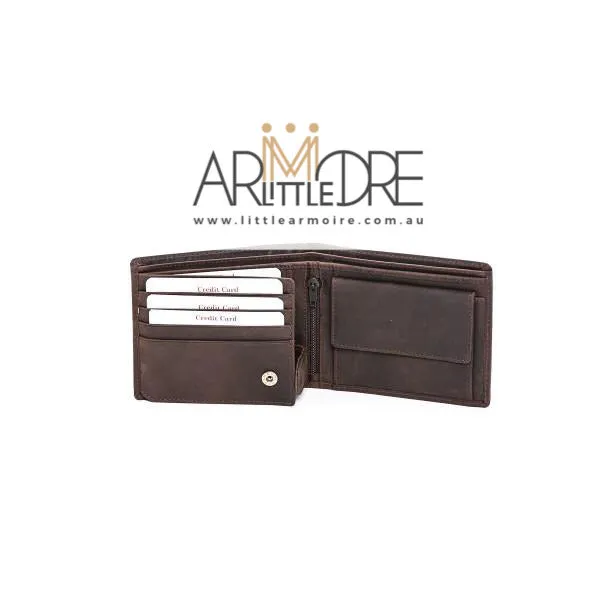 LA8808 Men's Wallet in Hunter Leather