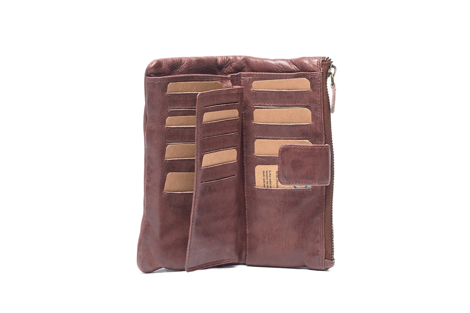 LA964 Soft Leather Wallet with Tab
