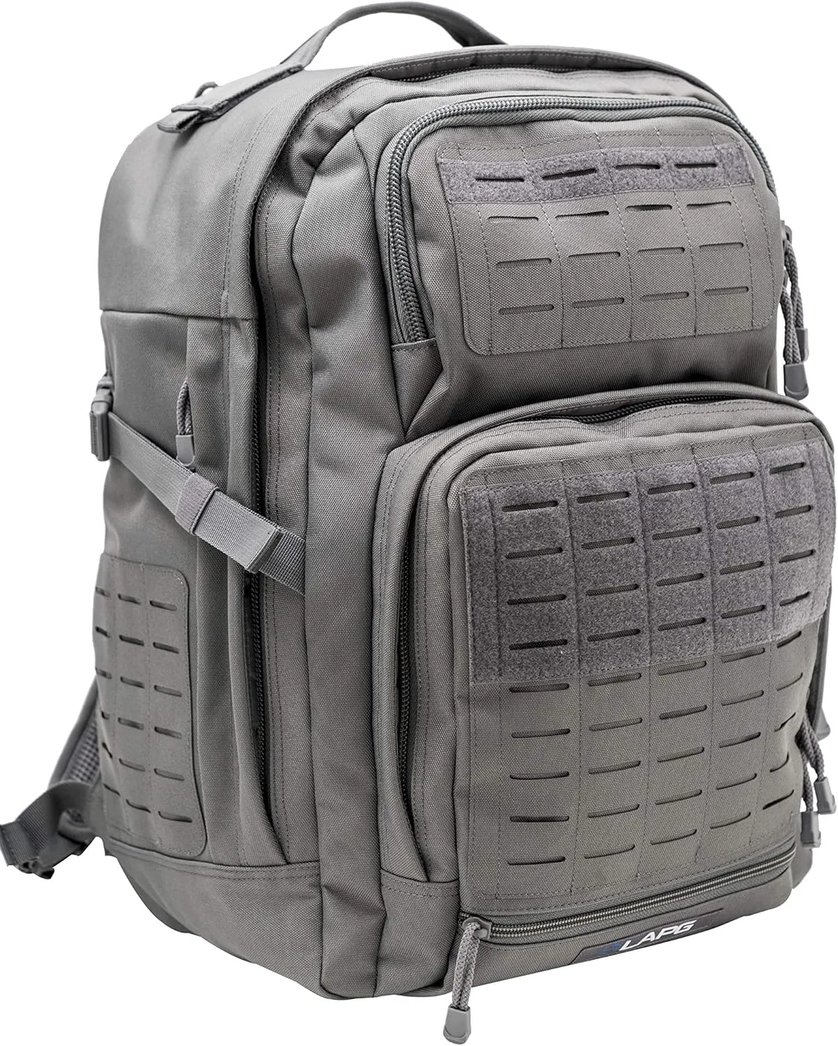 LAPG Atlas 24 Hour Tactical Backpack for Men & Women, Large Hiking Camping Bug Out Backpack, Combat Survival Gear Bag, Grey
