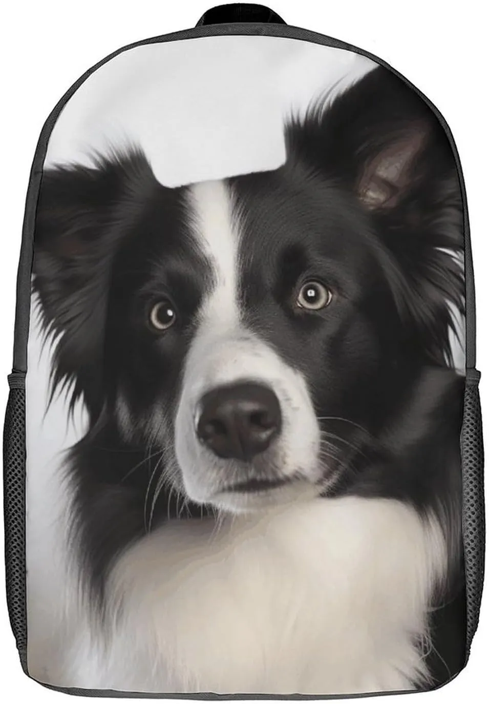 Laptop Backpack for Men 17 Inch Border Collie Work Casual Backpack Lightweight Travel Shoulder Bag
