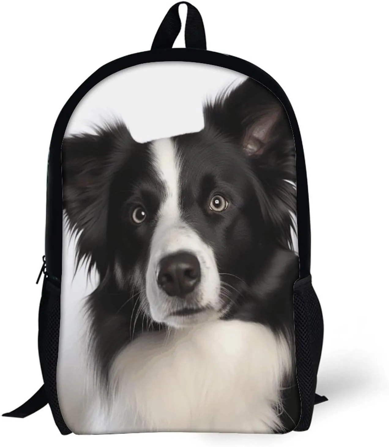 Laptop Backpack for Men 17 Inch Border Collie Work Casual Backpack Lightweight Travel Shoulder Bag