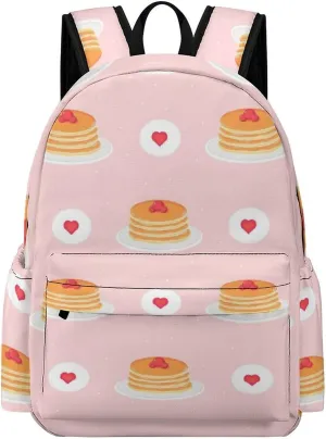 Laptop Backpack for Men Women Cute Pancakes Berries Travel Work Backpack with Compartment Large Capacity Daypack Business Work Bag