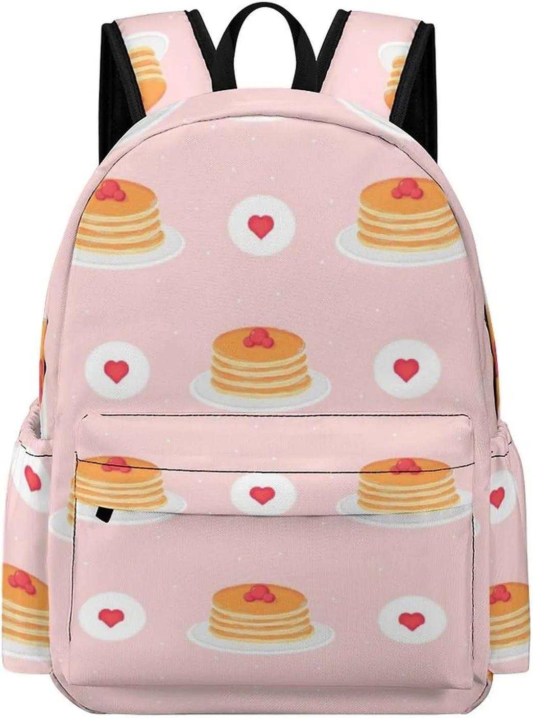 Laptop Backpack for Men Women Cute Pancakes Berries Travel Work Backpack with Compartment Large Capacity Daypack Business Work Bag
