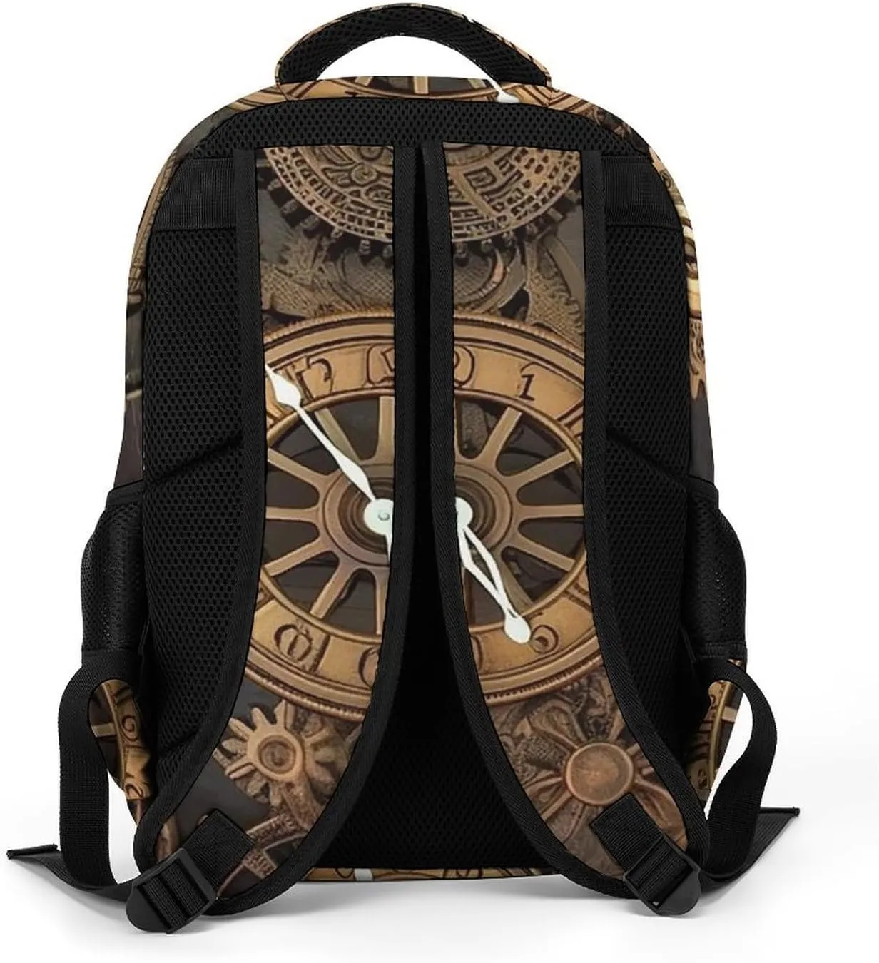 Laptop Backpack for Women Men Daypack Waterproof Steampunk Gears Clock Computer Bag Business Work Bag for Travel