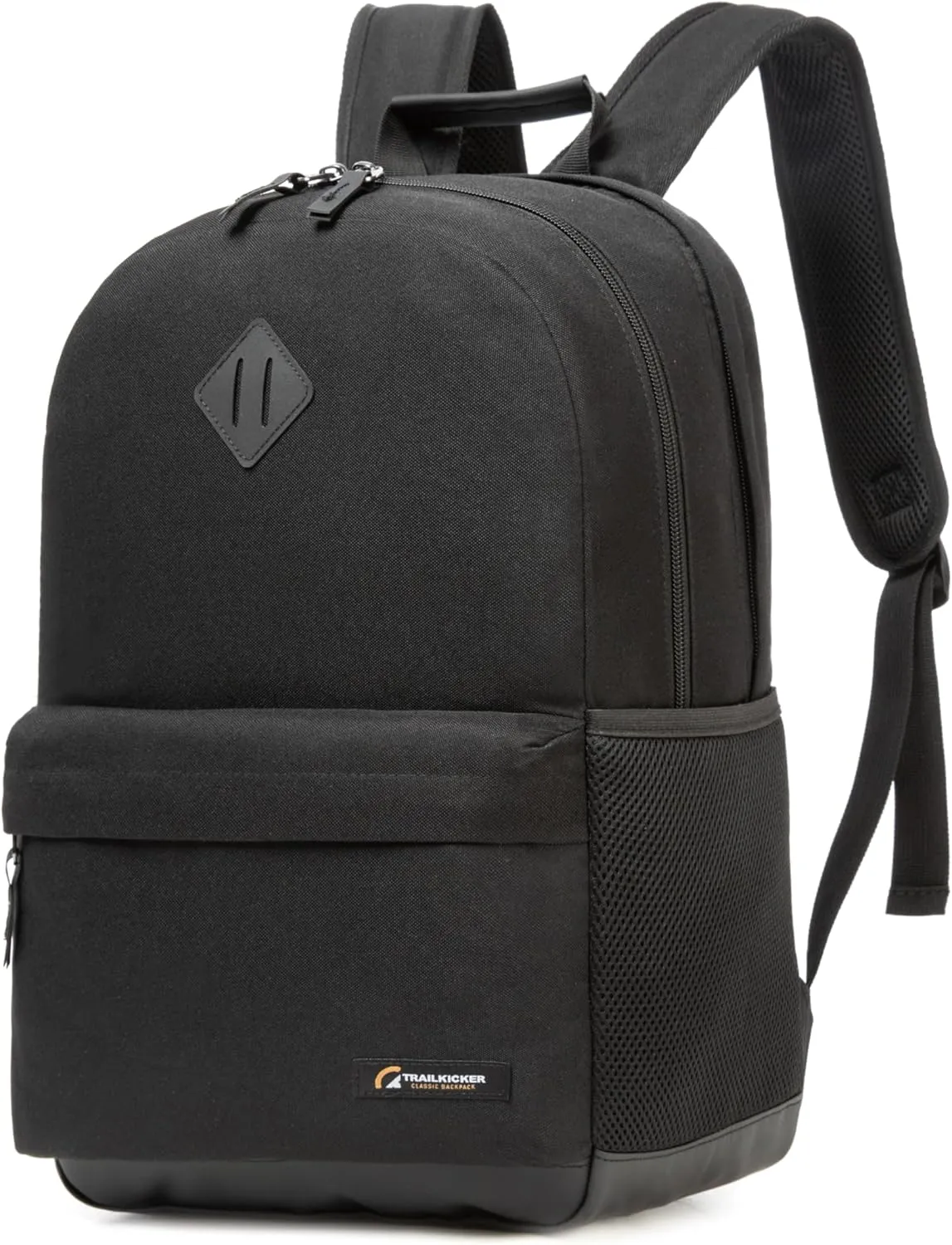 Laptop Backpack with Water Resistant Bookbag - Computer Bag with 2 Compartments, Ergonomic Shoulder Straps, 17 Inch Laptop Sleeve, Haul Handle - Book Rucksack - Black