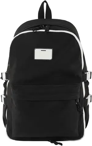 Large Capacity Backpack Casual Daypacks Student School Bag Lovely Laptop Bag Aesthetic Backpack Travel Bag for Teens, Black, as the pic show