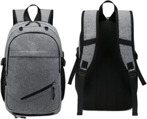 Large Capacity Backpack Oxford Cloth Basketball Football Net Men's Satchel Grey