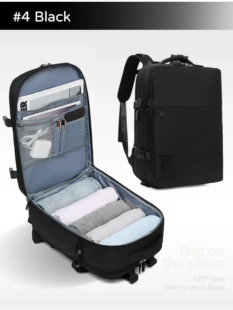 Large Capacity Multi-Function Women's Travel Backpack Bag Suitcase USB Charging School Bags Woman Luggage Lightweight Bagpacks
