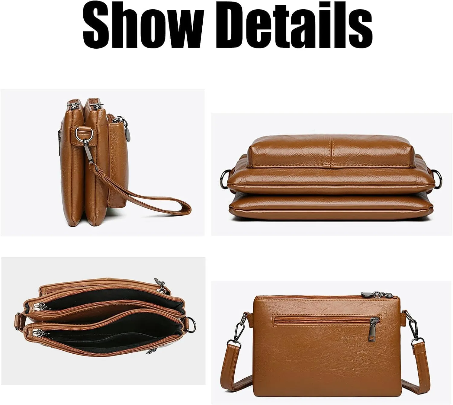 Large Capacity Phone Bag Crossbody Bag, Large Capacity Crossbody Bag for Women, Multiple Pockets Purse (04,M)