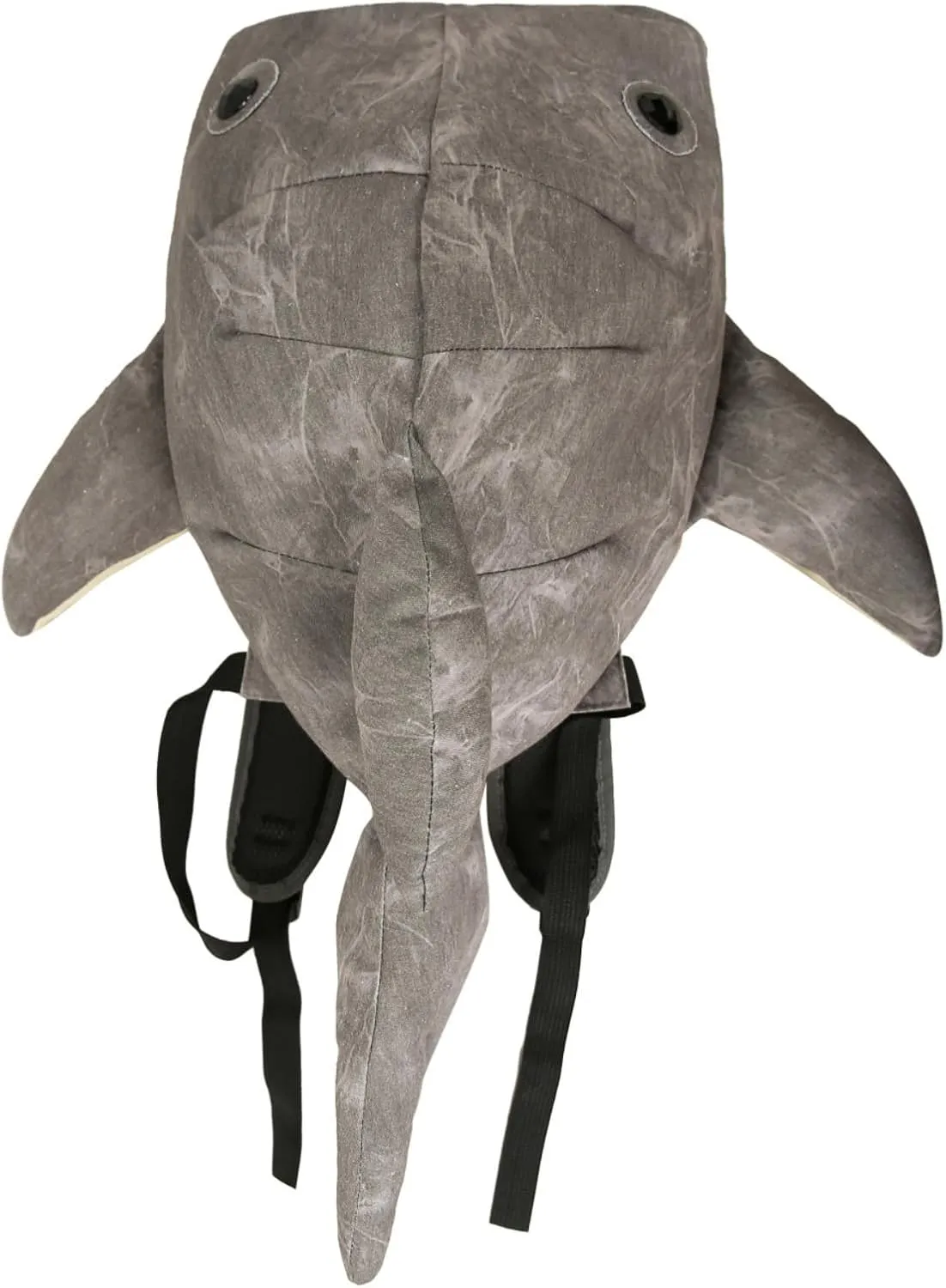 Large Capacity Whale Shark Backpack Cute Street Fashion Bag for Adults Ita bag (Light grey) 1
