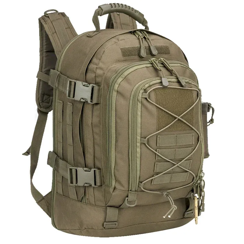 Large Military Tactical Backpack - 60L Expandable Hiking Pack