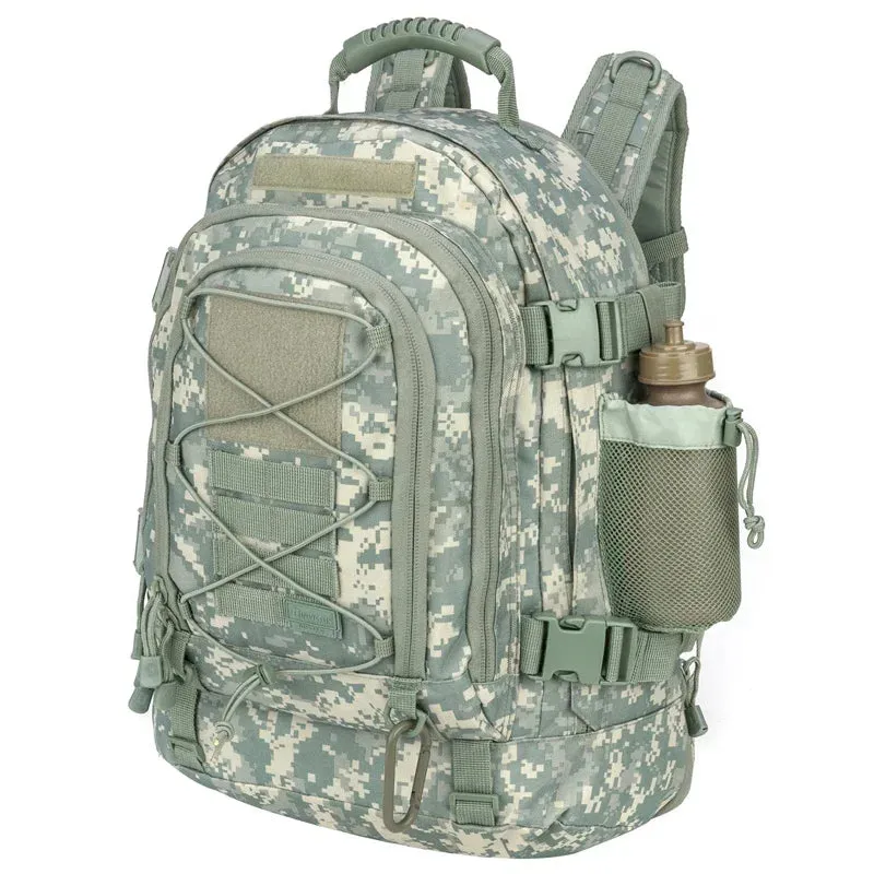Large Military Tactical Backpack - 60L Expandable Hiking Pack