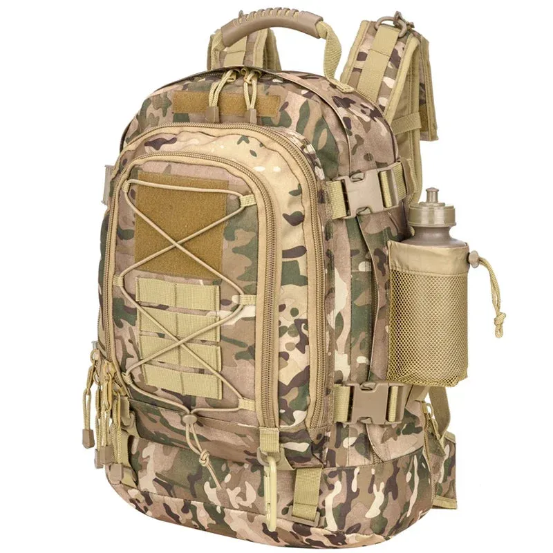 Large Military Tactical Backpack - 60L Expandable Hiking Pack