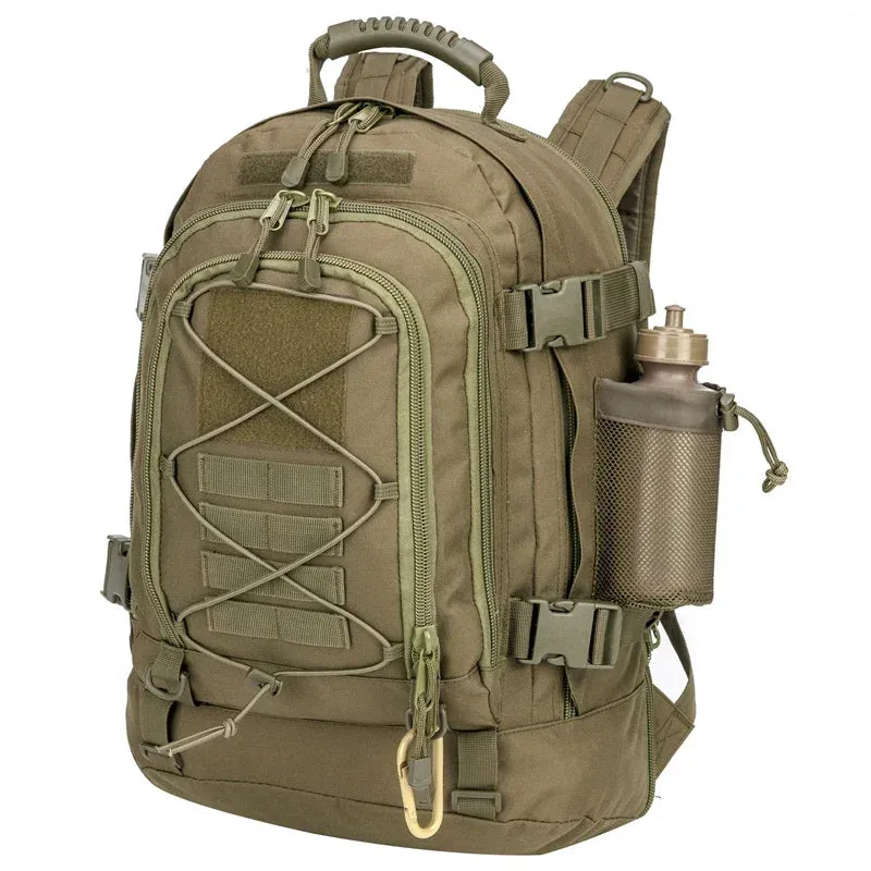 Large Military Tactical Backpack - 60L Expandable Hiking Pack