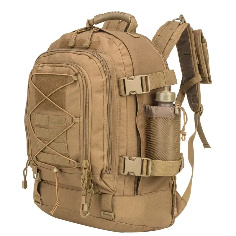 Large Military Tactical Backpack - 60L Expandable Hiking Pack