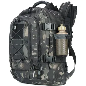 Large Military Tactical Backpack - 60L Expandable Hiking Pack