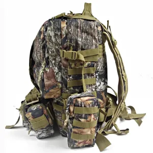Larger Size Maple Leaves Bionic Camouflage Hunting & Fishing Backpack – 50L Waterproof Outdoor Bag