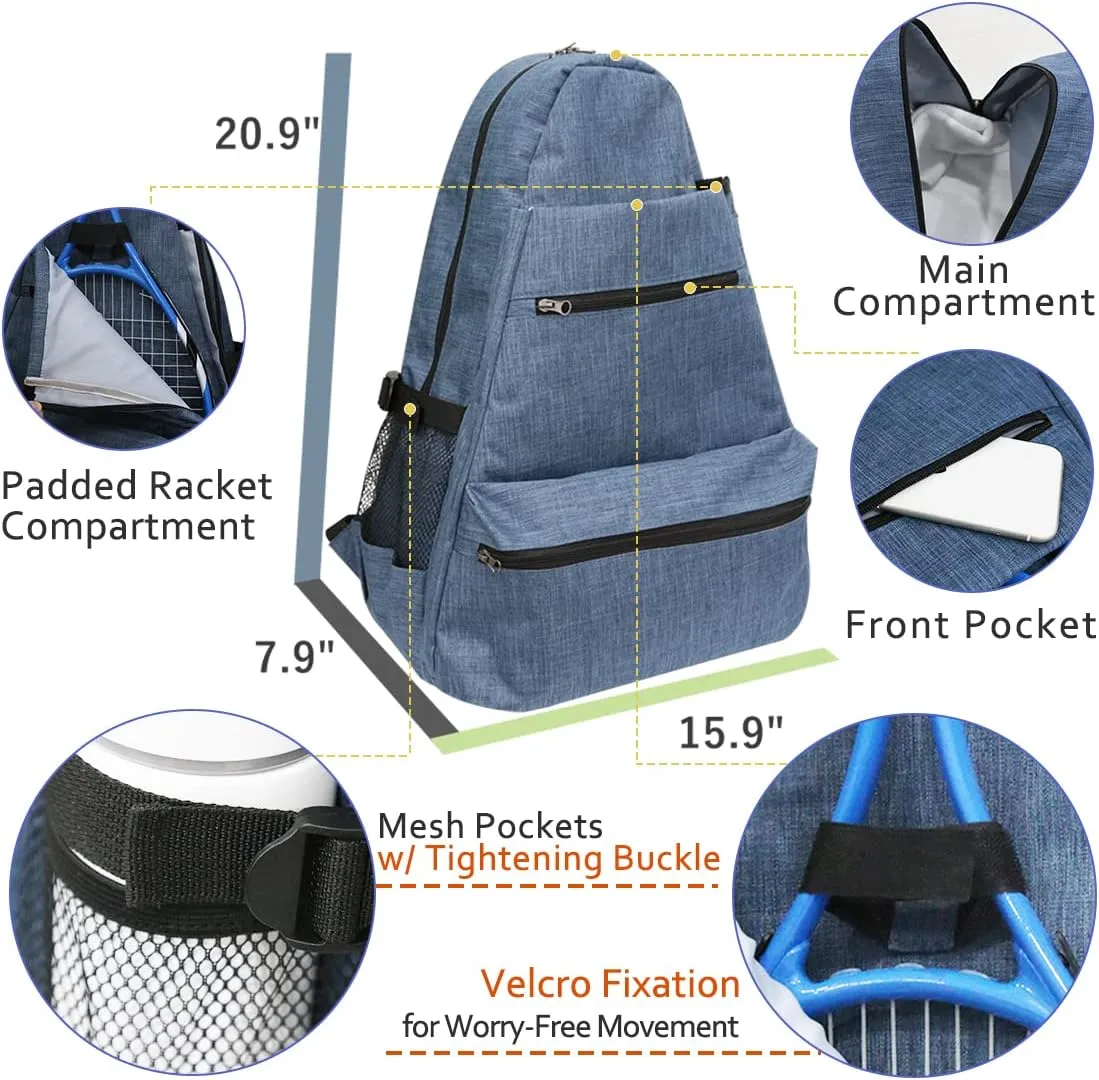 Layway Tennis Backpack for Men Women,Tennis Rackets Bag to Carry Racquets of Racquetball, Squash,Badminton,Pickleball and Other Travel Sport Accessories
