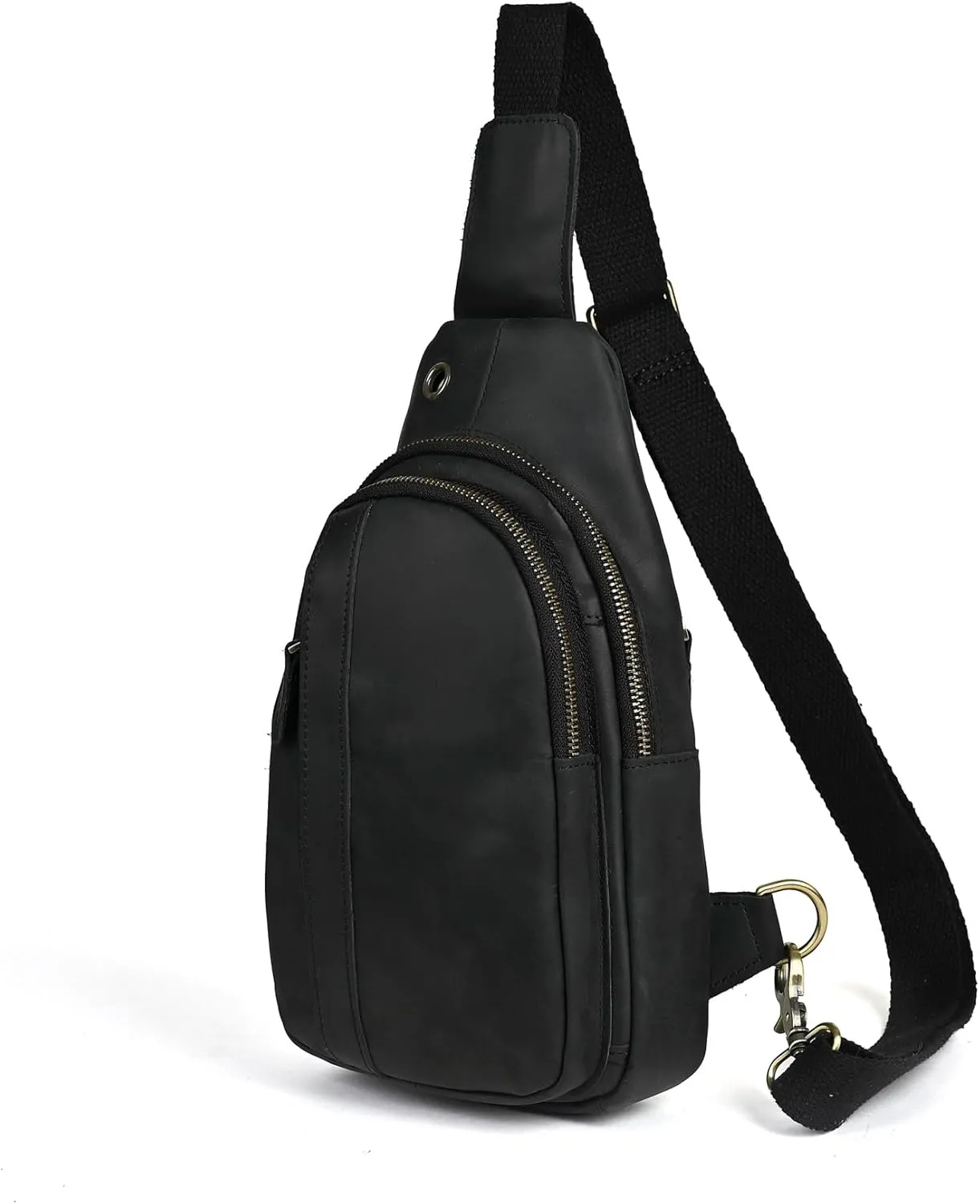 Le'aokuu Mens Outdoor Casual Travel Hiking Crossbody Chest Sling Bag One Shoulder Strap Bag Backpack