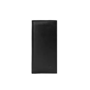 Leather Long Wallet - Black