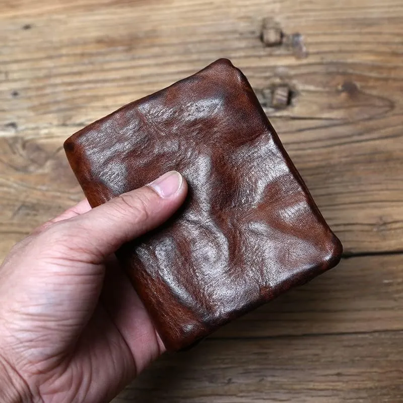 Leather Wallet Pu Leather Women's Wallet Retro Short Zipper Purse Clutch for Girls Large Capacity Fashion Coin Pocket Card Holder Large Capacity (Bn,9.5x11.5cm)