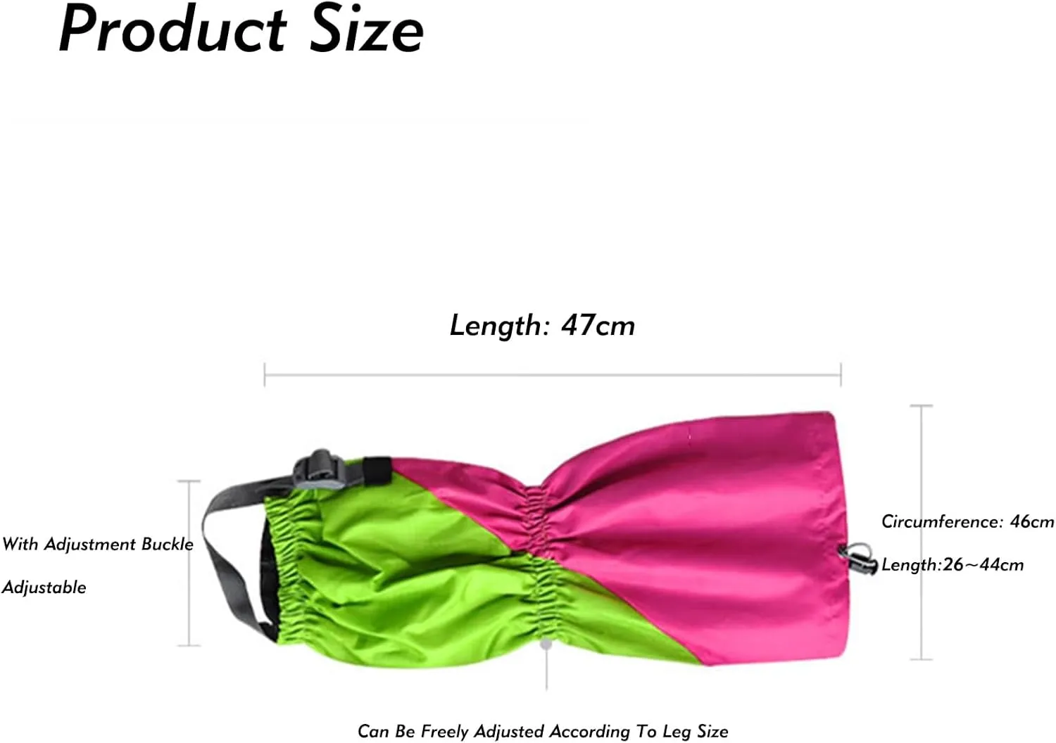 Leg Gaiters,Adjustable Size Gaiter,Outdoor Gaiter for Men and Women Camping,Suitable for Jungle Climbing,Camping Hiking,Snow Skiing