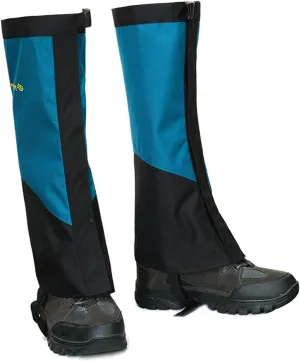 Leg Gaiters,Outdoor Gaiters,Hiking Gaiters,Adjustable Size Gaiters,Breathable for Men and Women Lightweight Snow Cover (1 Pair)