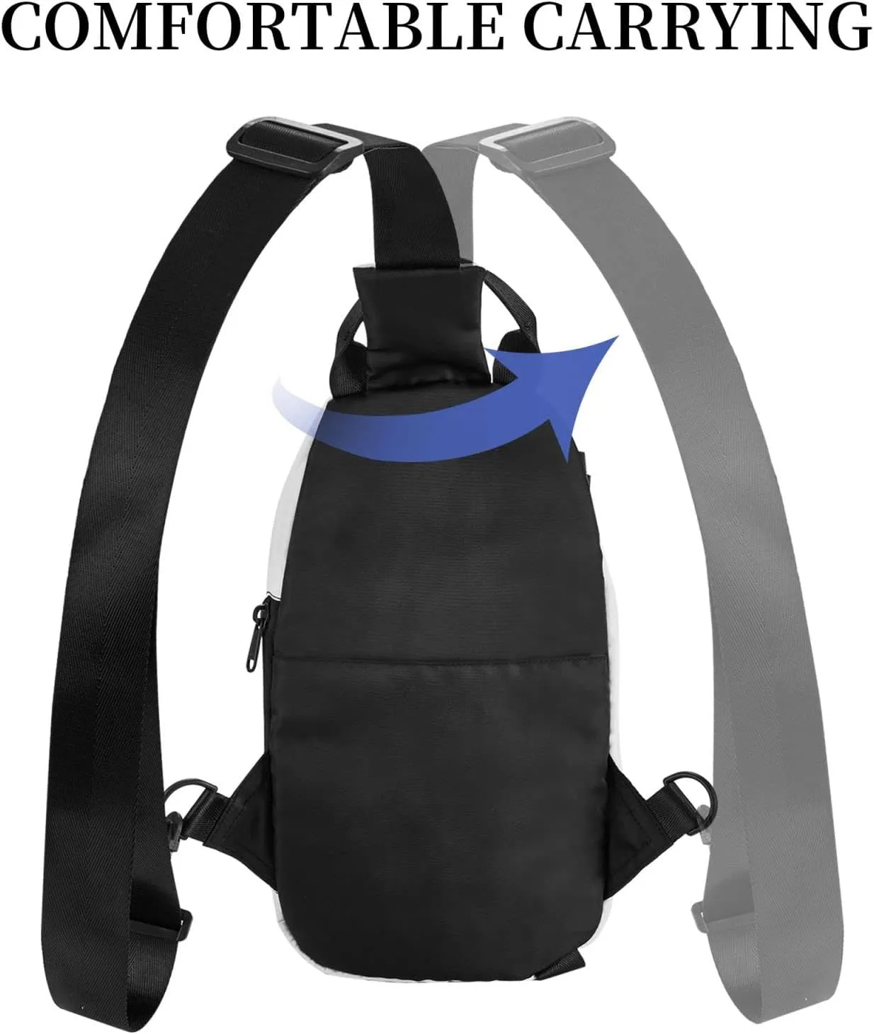 Lemon Fruit Pattern Print Crossbody Backpack Casual Adjustable Bag Multifunctional Sling Backpack