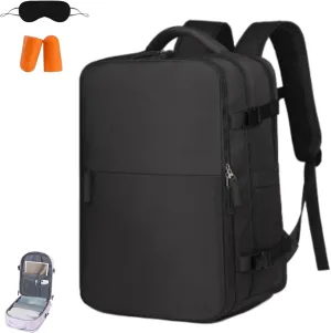 Levettevac Mochila, Levettebag, Levettevac Backpack, Expandable Large Capacity, Large Capacity Waterproof, Travel Bag (black)
