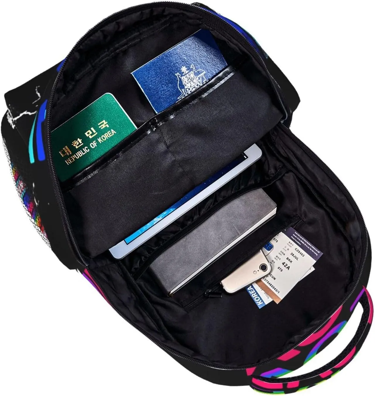 LGBT Rainbow Gay Pride Flag Love Backpack Lightweight Laptop Backpack Casual Daypack Travel Double Shoulder Bag For Women Men