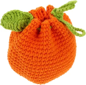 LIFKOME Woven Wallet Mini Crochet Coin Purse Knitting Purse Drawstring Small Pouch for Women Travel Accessory
