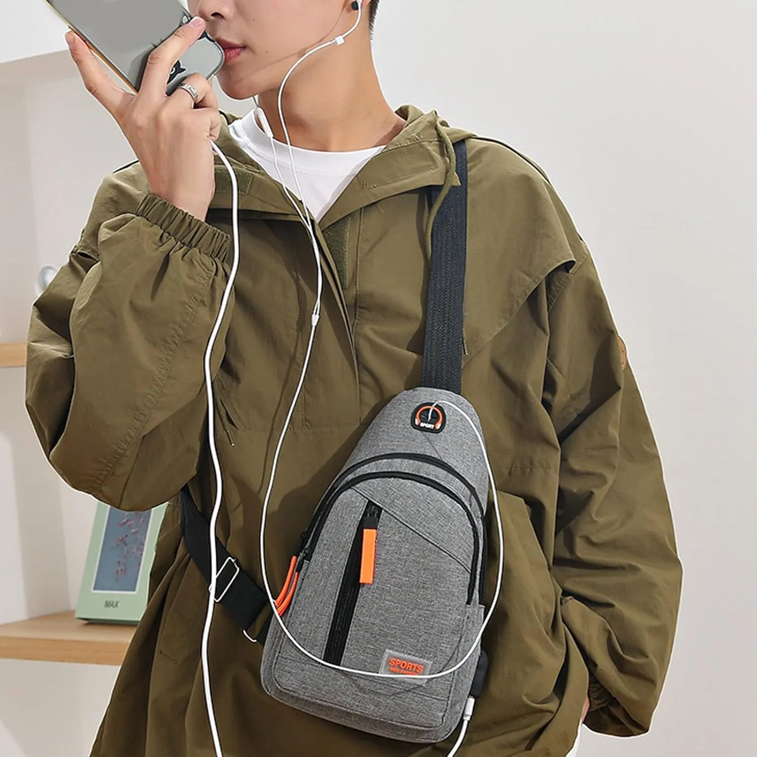 Lightweight Crossbody Bag Shoulder Bag for Women, Portable Multifunctional Messenger Bag for Outdoor Travel Hiking Use