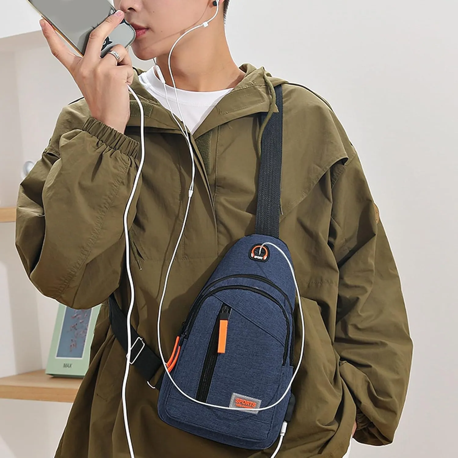 Lightweight Crossbody Bag Shoulder Bag for Women, Portable Multifunctional Messenger Bag for Outdoor Travel Hiking Use