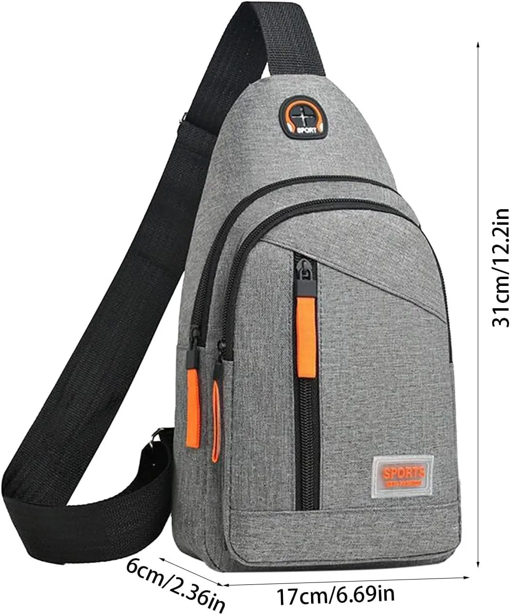 Lightweight Crossbody Bag Shoulder Bag for Women, Portable Multifunctional Messenger Bag for Outdoor Travel Hiking Use