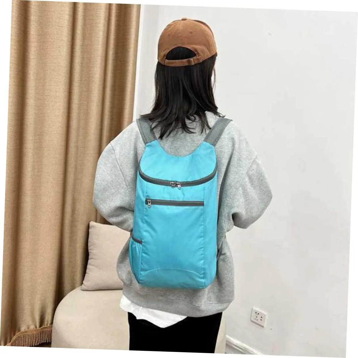 Lightweight Packable Water Resistant Backpack Multi-purpose Outdoor Sports Bag for Men