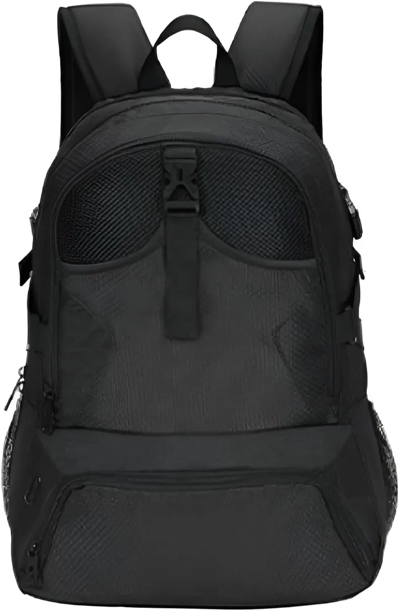 lilaBelle]【Basketball Backpack Waterproof Sports Bag for Men Women, 35L Large Capacity Gym Duffle with Shoe Compartment, Breathable Athletic Training Backpack for Football/School/Outdoor, Oxford Fab