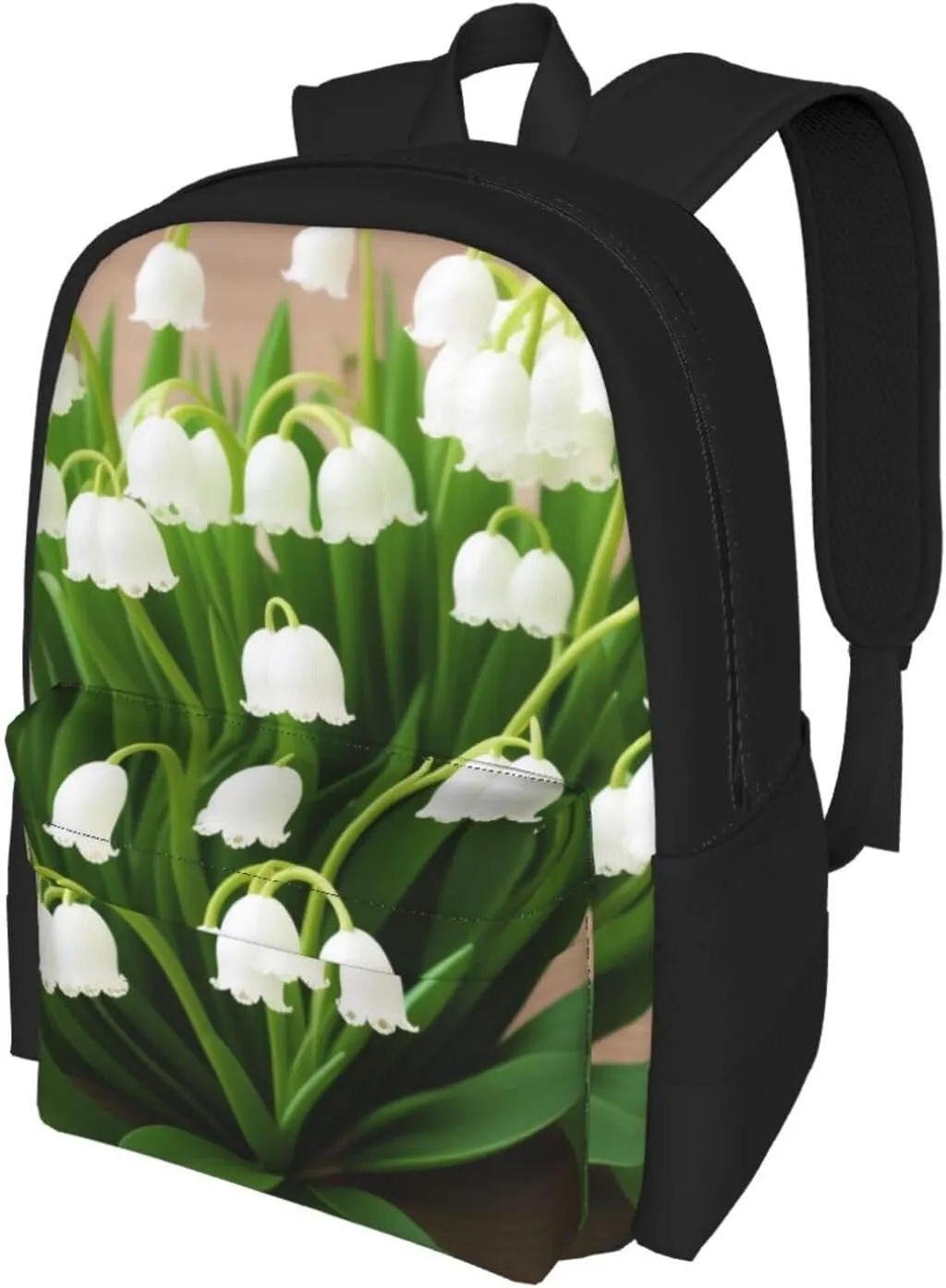 Lilies Of The Valley Backpack Printing Lightweight Casual Backpack Shoulder Bags Large Capacity Laptop Backpack