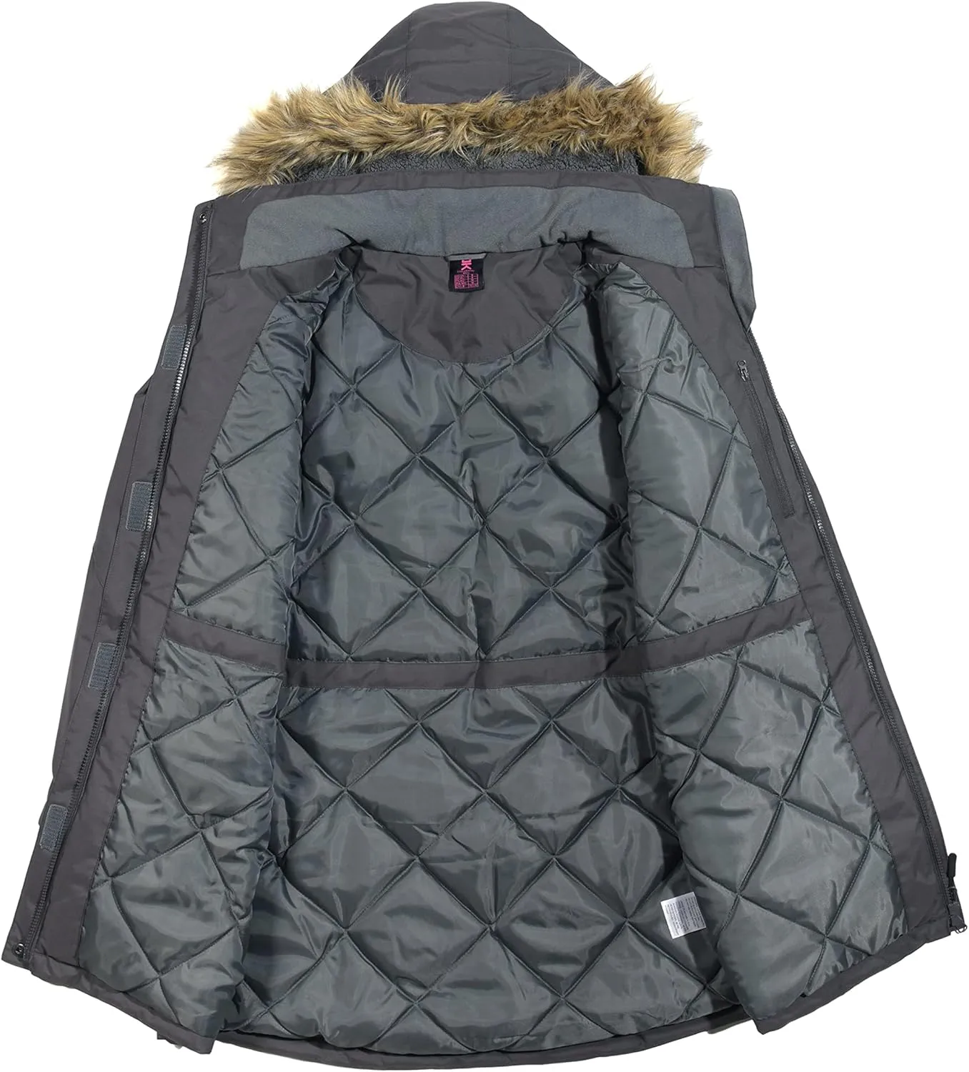 Little Donkey Andy Women's Waterproof Insulated Parka Jacket Hooded Ski Coat Long Mountain Jacket